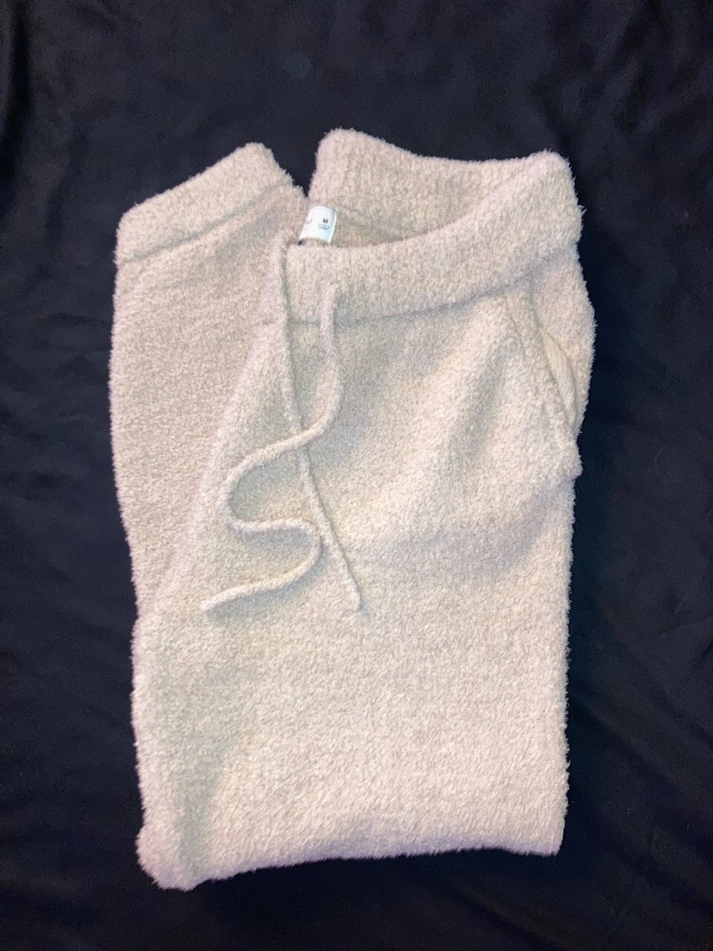 Abercrombie & Fitch Plush Drawstring Lounge Pants - Light Beige